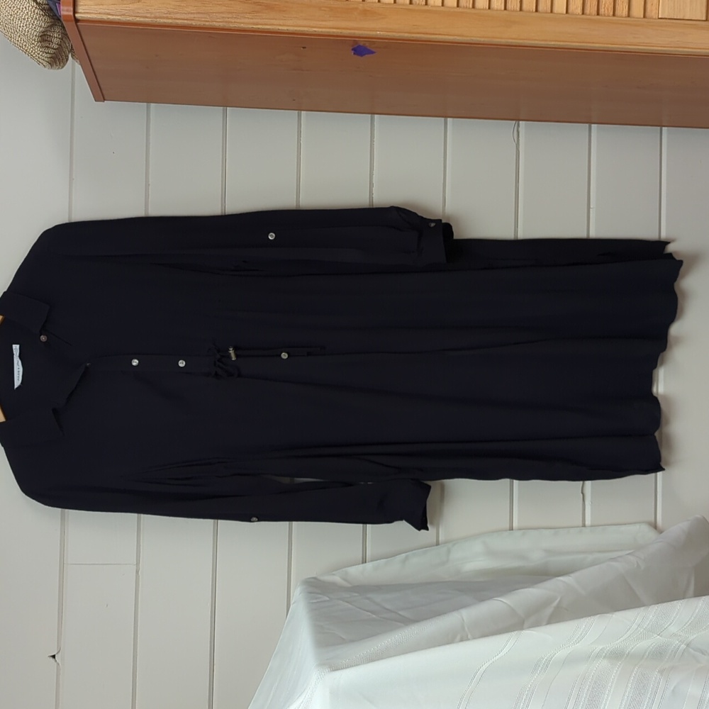 Maternity navy blue long sleeve dress, size L Jules & Jim
